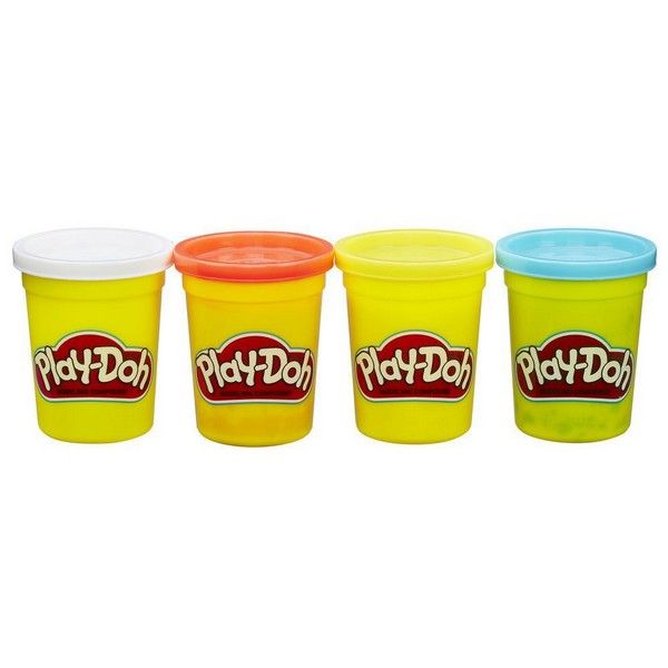 Hasbro Play-Doh - Klasični set barvnih tub (pakiranje 4 kosa) (B6508)