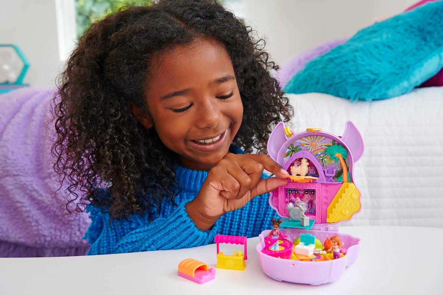 Mattel Polly Pocket - Къмпинг и лама (HKV33)