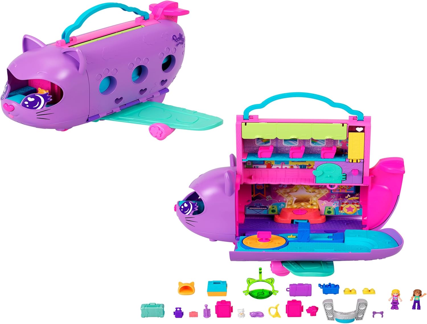 Mattel Polly Pocket: Приключения в Рио - Преобразяващ се Kitty Airways (HWP19)