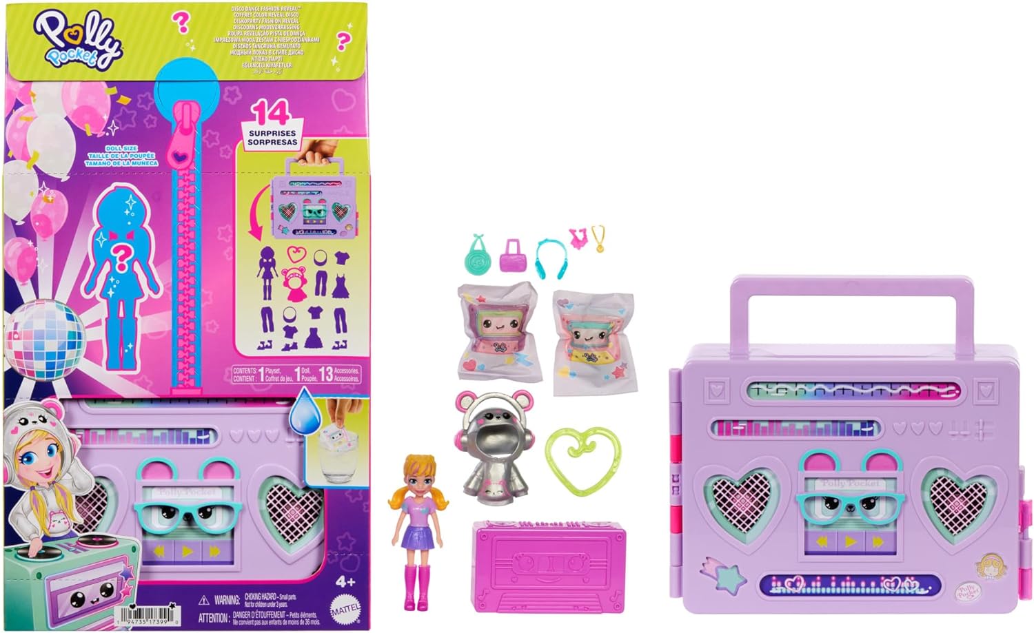 Mattel Polly Pocket - Комплект за танци Disco Dance Fashion (HRD65)