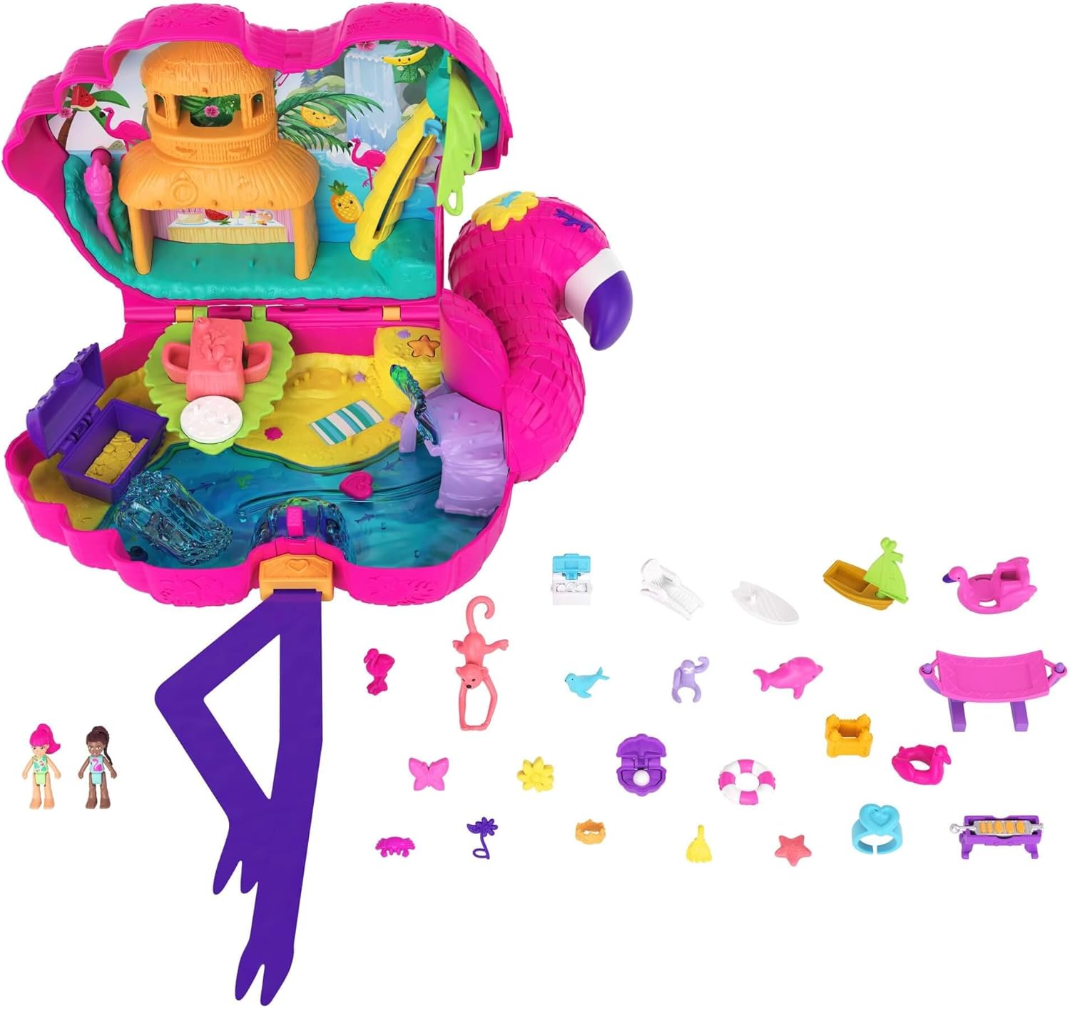 Mattel Polly Pocket - Пинята за фламинго парти (HGC41)