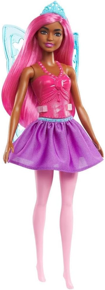 Mattel Barbie Вила Балетна Танцьорка - Кукла с Лилава Коса и По-Тъмен Тен (GXD60)