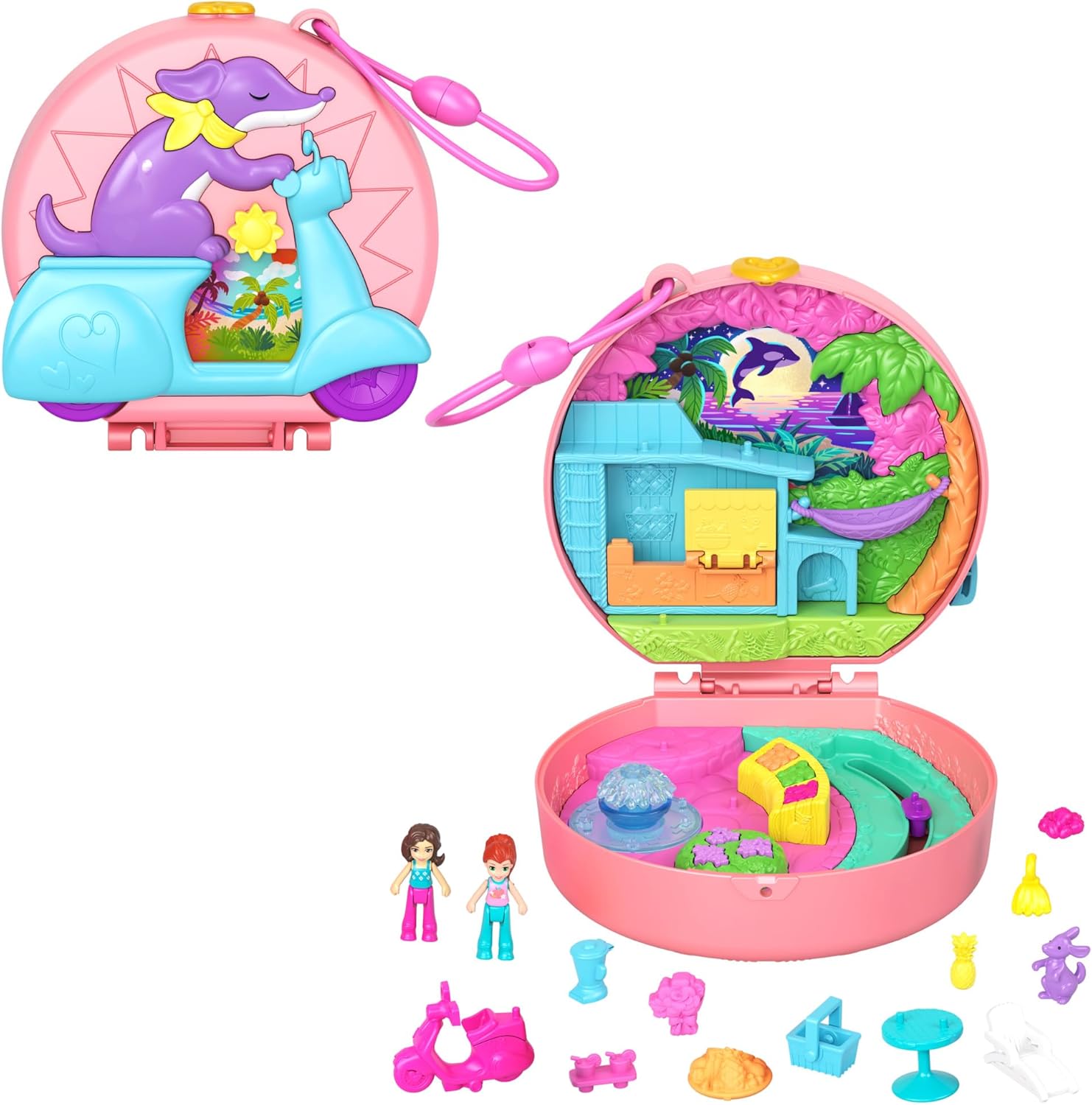 Mattel Polly Pocket: Приключения в Рио - Приключенски мотопед (HWN98)