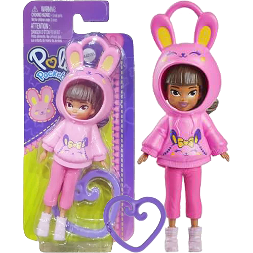 Mattel Polly Pocket: Кукла с качулка Заек (HRD63)