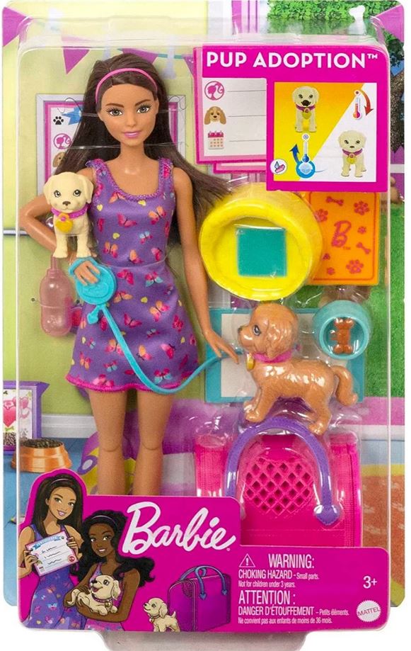 Mattel Barbie - Igralni komplet za posvojitev mladičkov (HKD86)