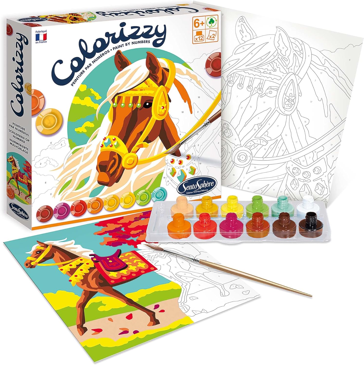 Colorizzy Рисуване по номера - Коне